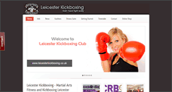 Desktop Screenshot of leicesterkickboxing.co.uk